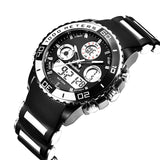 Men Rubber LED Digital Men's Quartz Watch