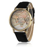 Global Travel By Plane Map Unisex Watch