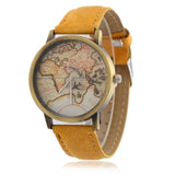 Global Travel By Plane Map Unisex Watch