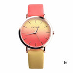 Retro Rainbow Design Women Dress Watch Quartz