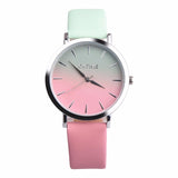 Retro Rainbow Design Women Dress Watch Quartz