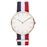 Ultra Thin Canvas Band Ladies Casual Quartz Watch