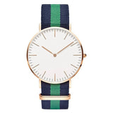 Ultra Thin Canvas Band Ladies Casual Quartz Watch