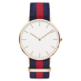 Ultra Thin Canvas Band Ladies Casual Quartz Watch