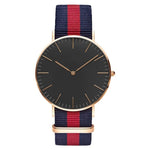 Ultra Thin Canvas Band Ladies Casual Quartz Watch