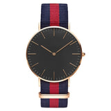 Ultra Thin Canvas Band Ladies Casual Quartz Watch