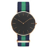 Ultra Thin Canvas Band Ladies Casual Quartz Watch