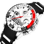 Men Rubber LED Digital Men's Quartz Watch