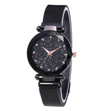 Alloy Band Round Easy To Read Analog Quartz