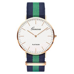 Nylon strap Style Quartz Women Watch