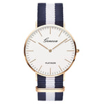 Nylon strap Style Quartz Women Watch