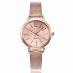 Fashion Women Stainless Steel Silver Gold Mesh Watch