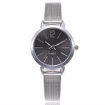 Fashion Women Stainless Steel Silver Gold Mesh Watch